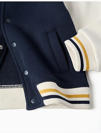 Blouson bomber en coton peigné avec imprimé