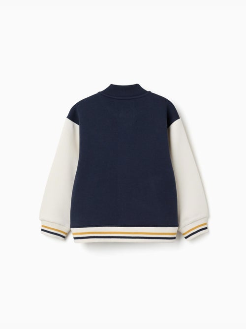 Blouson bomber en coton peigné avec imprimé - Kiabi Blouson bomber en coton peigné avec imprimé - Kiabi