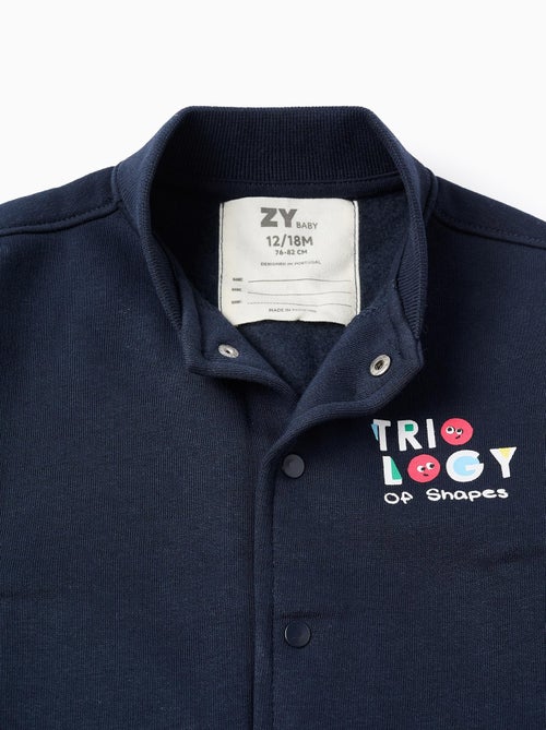 Blouson Bomber en coton polyester peigné - Kiabi