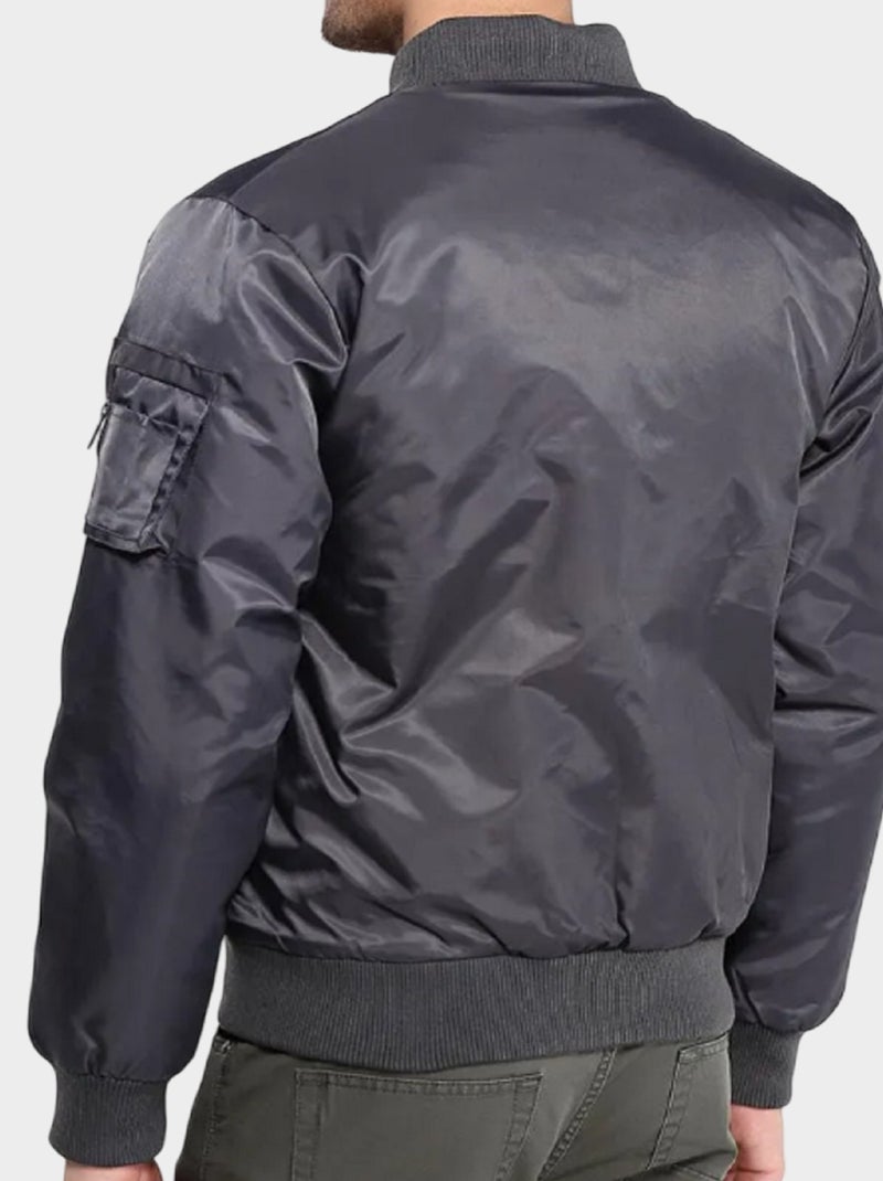 Blouson bomber Gris - Kiabi