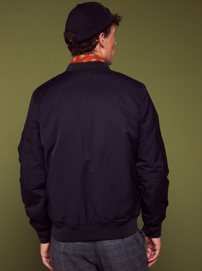 Blouson bomber noir - Kiabi