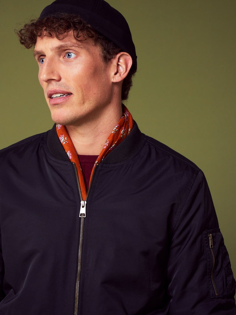 Blouson bomber noir - Kiabi