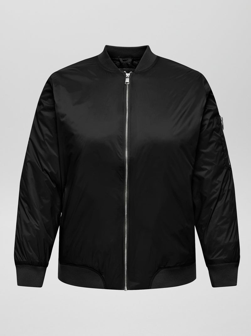 Blouson bomber 'Only Carmakoma' noir - Kiabi