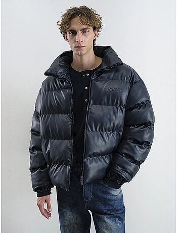 Blouson bomber texturé avec fermeture éclair giesto
