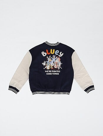 Blouson brodé 'Bluey' en molleton et coton