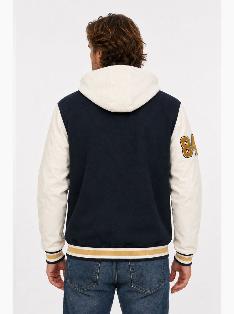 Blouson brooklyn school  redskins Bleu marine - Kiabi