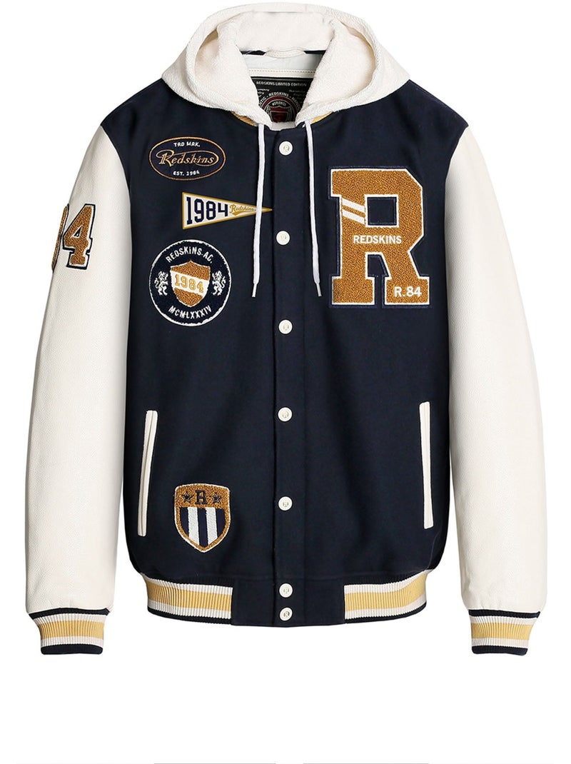 Blouson brooklyn school  redskins Bleu marine - Kiabi