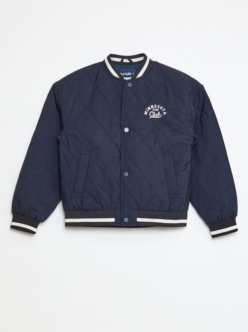 Blouson campus matelassé - Kiabi
