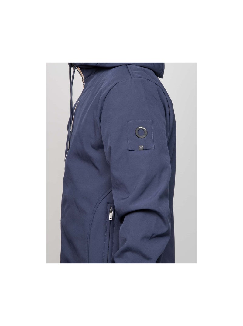 Blouson capuche ZOSHELL Bleu marine - Kiabi