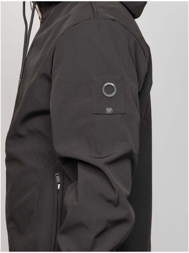 Blouson capuche ZOSHELL Noir - Kiabi