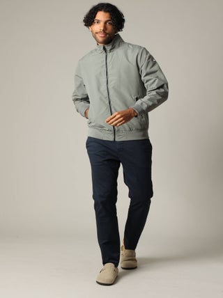 Blouson classique en toile enduite avec col montant 'Deeluxe'