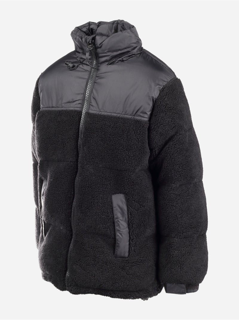 Blouson col montant - boom kids Noir - Kiabi