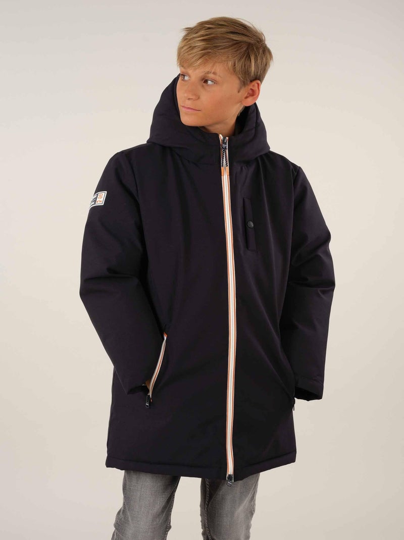 Blouson col montant polyester 'Deeluxe' Bleu nuit - Kiabi