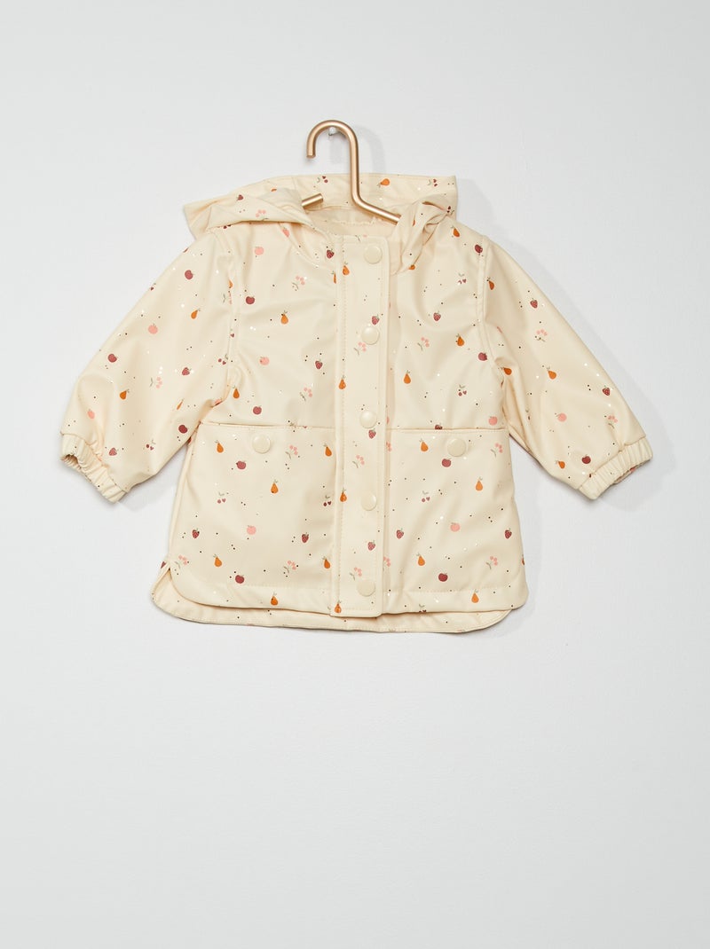 Blouson coton ciré BLANC - Kiabi