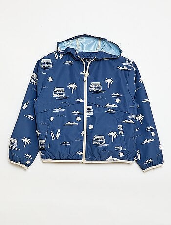 Blouson coupe-vent à capuche à capuche