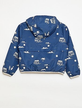 Blouson coupe-vent à capuche à capuche