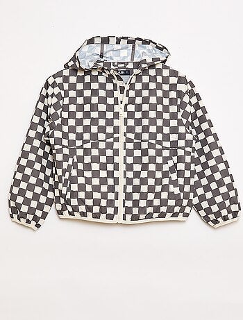 Blouson coupe-vent à capuche à capuche