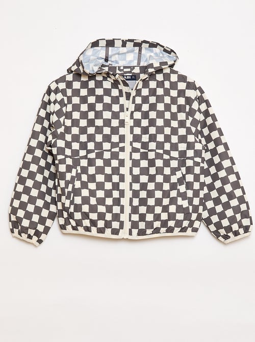 Blouson coupe-vent à capuche à capuche - Kiabi Blouson coupe-vent à capuche à capuche - Kiabi