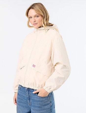 Blouson coupe-vent à capuche