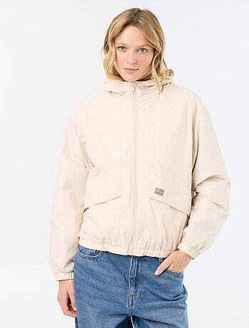 Blouson coupe-vent à capuche