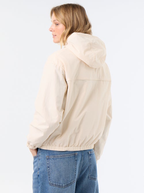 Blouson coupe-vent à capuche - Kiabi