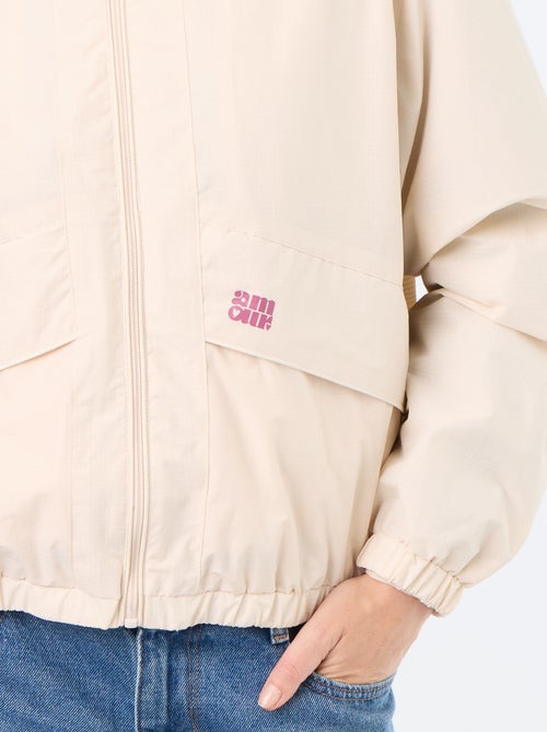 Blouson coupe-vent à capuche - Kiabi