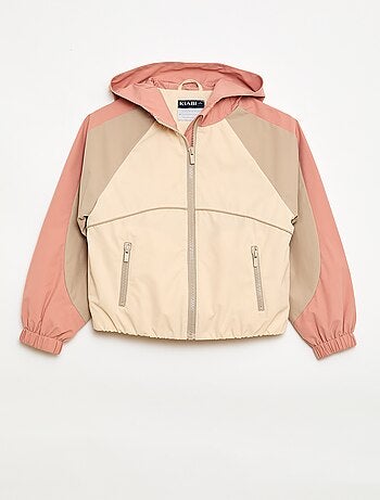 Blouson coupe-vent à capuche