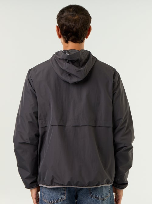 Blouson coupe-vent à capuche déperlant - Kiabi Blouson coupe-vent à capuche déperlant - Kiabi