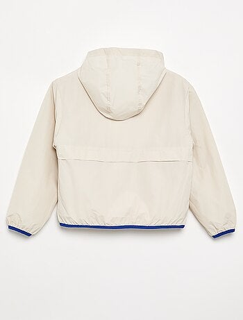 Blouson coupe-vent à capuche