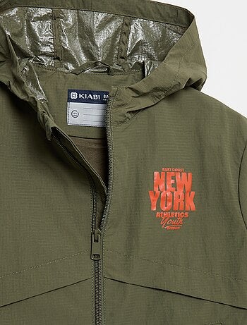 Blouson coupe-vent à capuche