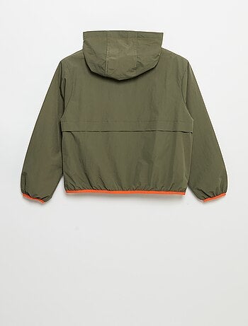 Blouson coupe-vent à capuche
