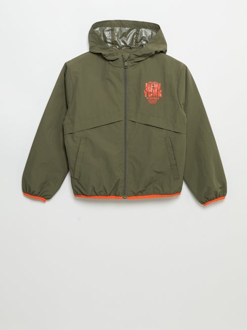 Blouson coupe-vent à capuche - Kiabi