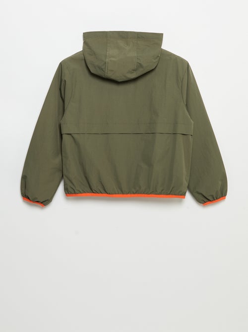Blouson coupe-vent à capuche - Kiabi