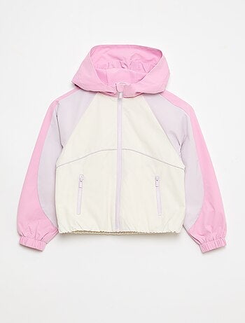 Blouson coupe-vent à capuche