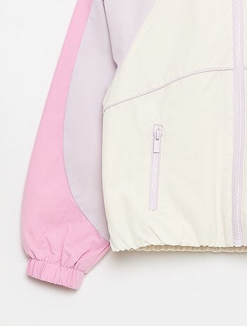 Blouson coupe-vent à capuche