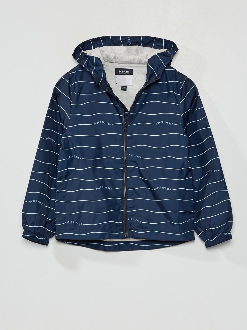 Blouson coupe-vent Bleu - Kiabi
