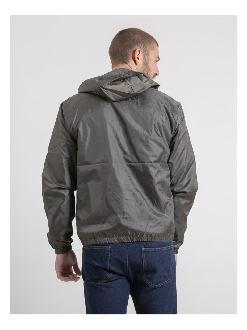 Blouson coupe-vent capuche ZALTA Kaki - Kiabi