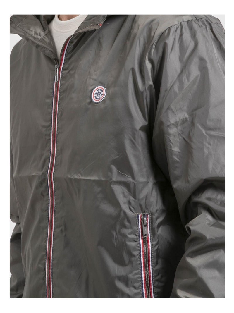 Blouson coupe-vent capuche ZALTA Kaki - Kiabi