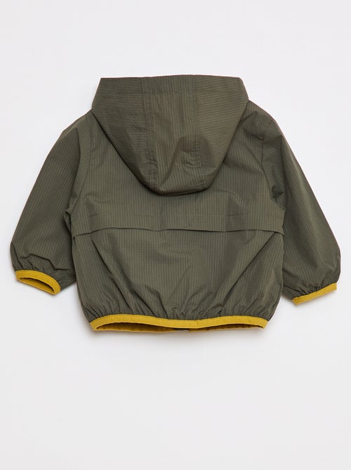 Blouson coupe-vent déperlant à capuche - Kiabi