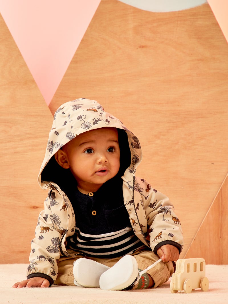 Blouson coupe-vent déperlant Beige - Kiabi