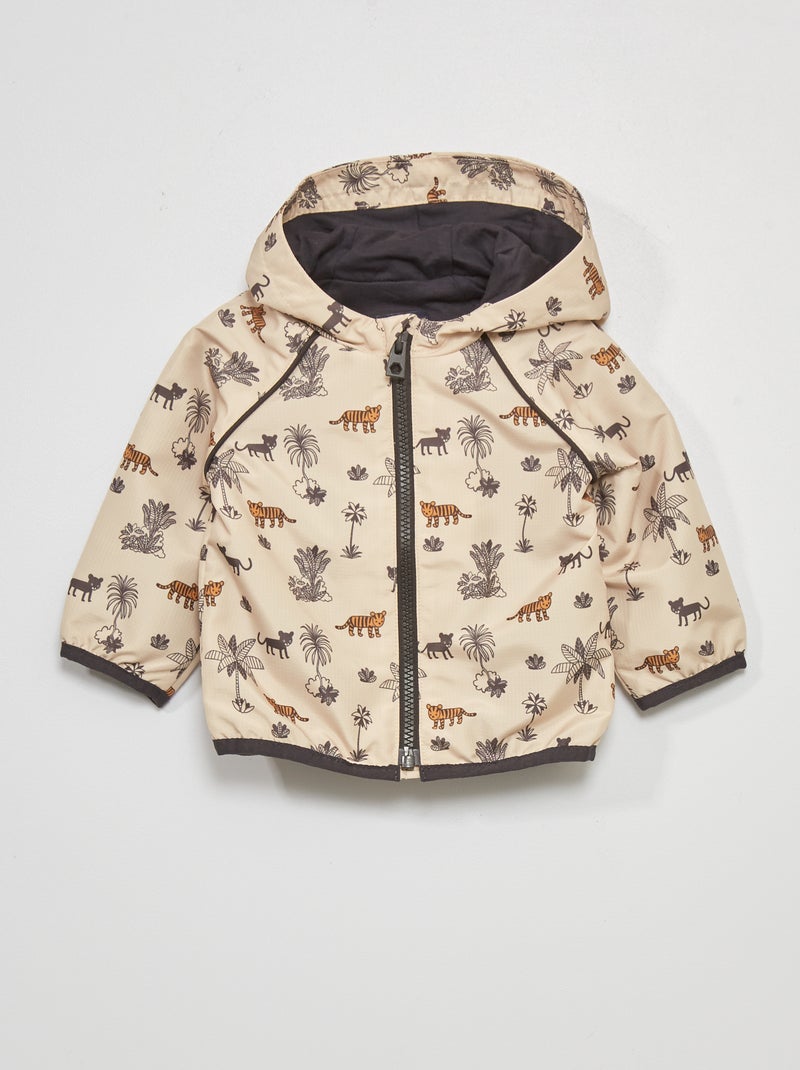 Blouson coupe-vent déperlant Beige - Kiabi