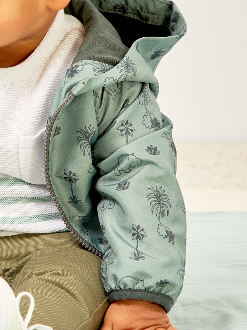 Blouson coupe-vent déperlant Vert - Kiabi