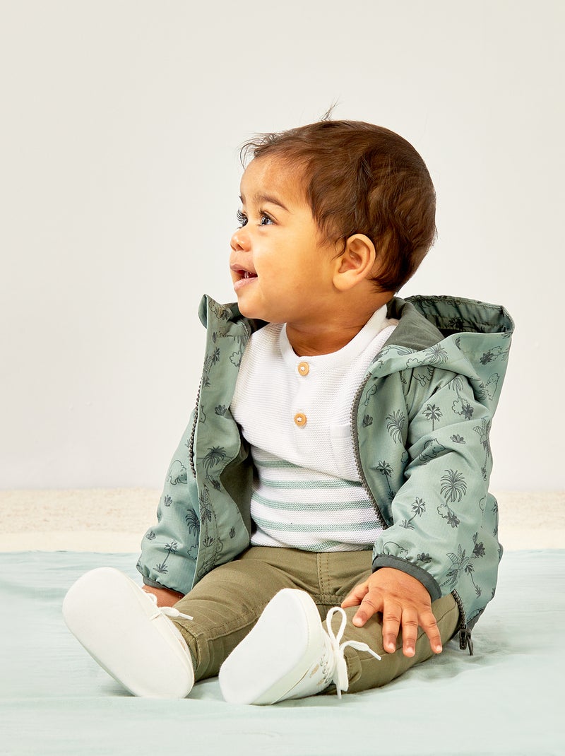 Blouson coupe-vent déperlant Vert - Kiabi