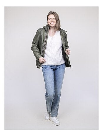 Blouson coupe-vent doublé sherpa UZAVIA