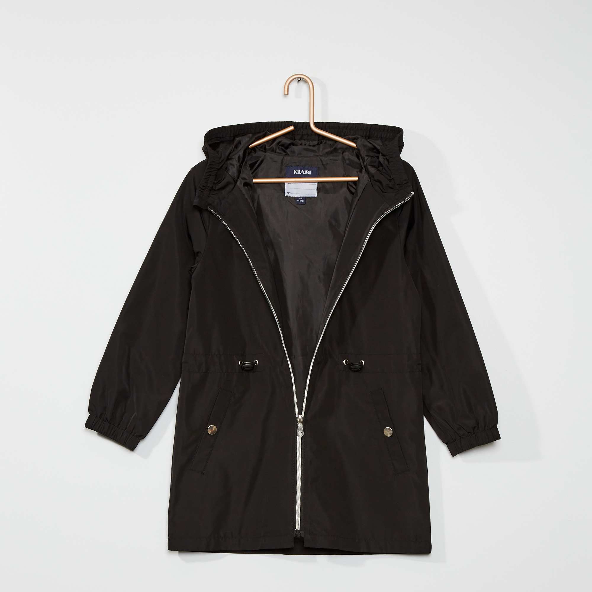 Blouson Coupe Vent Imperméable Fille 3 12 Ans Noir Kiabi 17 00€