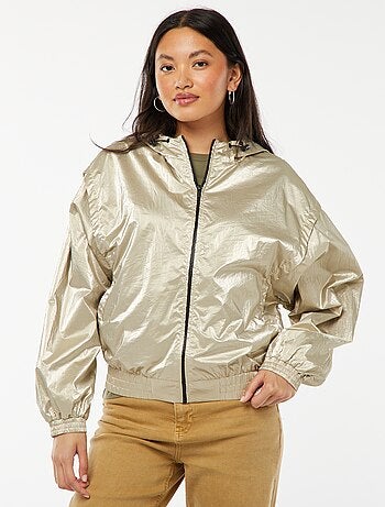Blouson coupe-vent métallisé