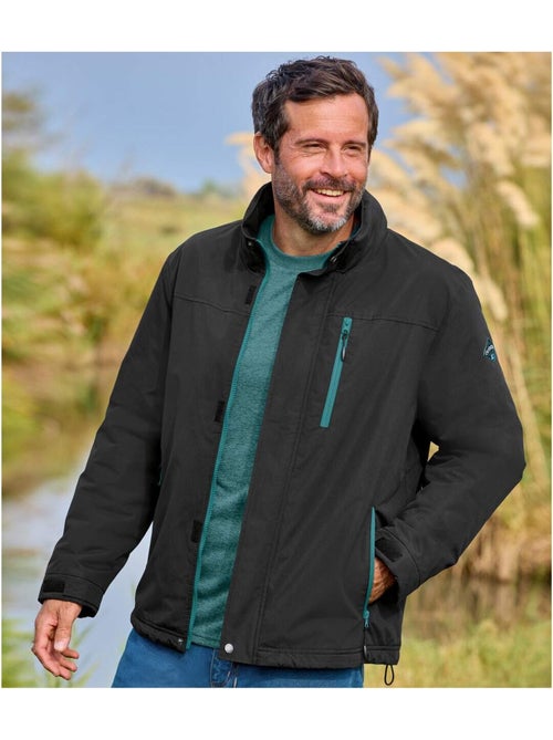 Blouson Coupe-Vent Microfibre Doublé Polaire  - ATLAS FOR MEN - Kiabi