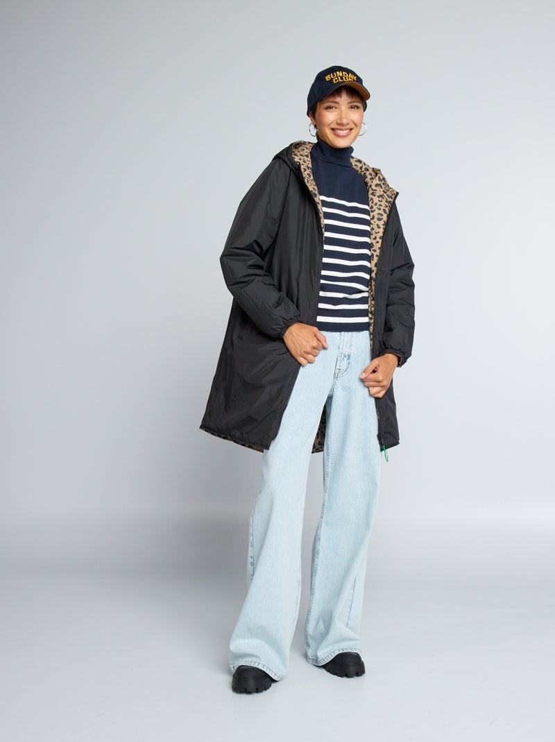 Blouson coupe-vent réversible Noir - Kiabi