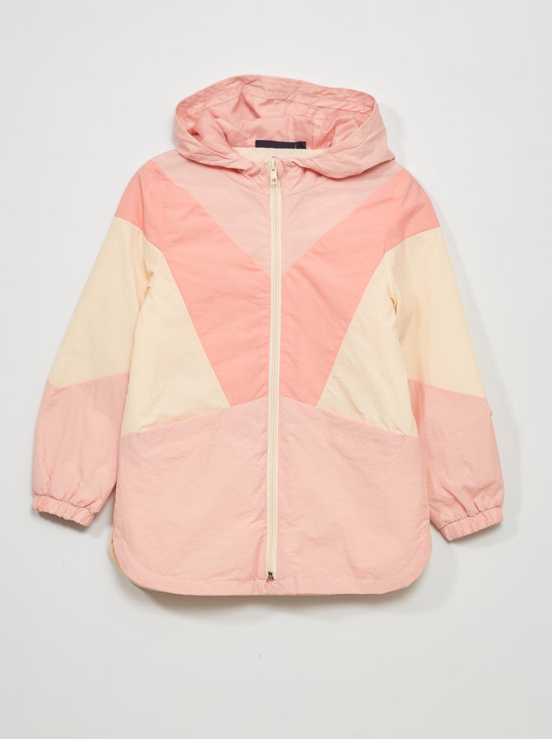 Blouson coupe-vent Rose - Kiabi