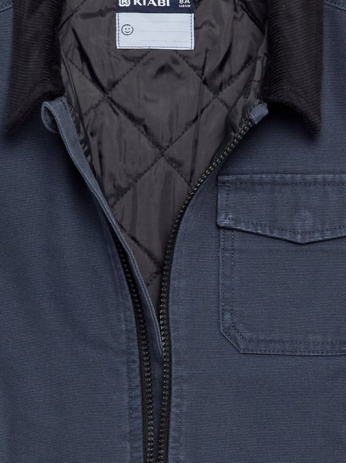 Blouson court avec col en velours contrasté - Kiabi Blouson court avec col en velours contrasté - Kiabi